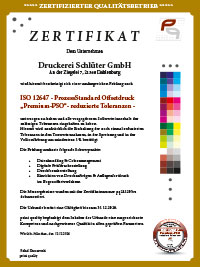 Zertifizierungsurkunde